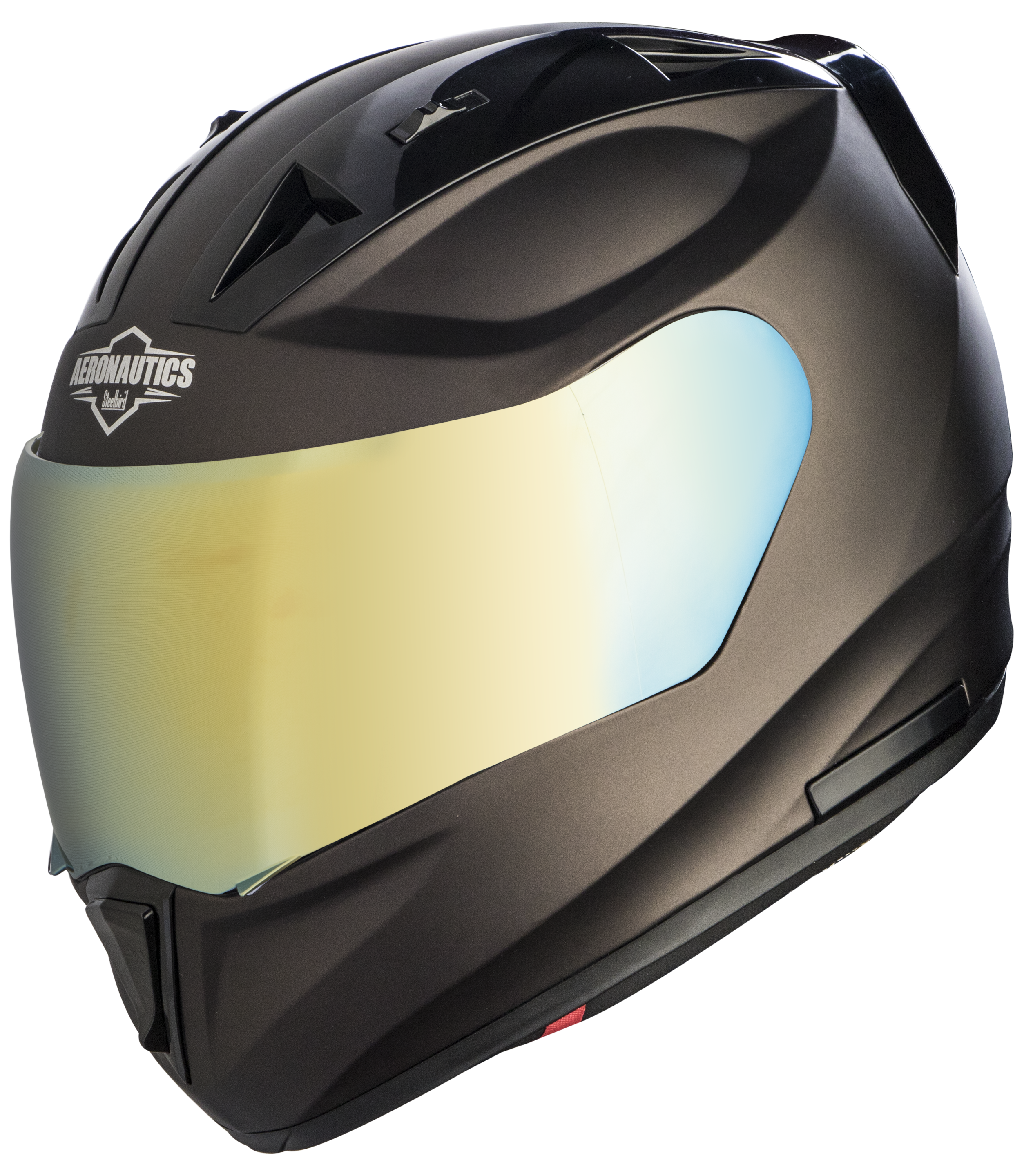 SA-1 Aeronautics Mat Royal Brown ( Fitted With Clear Visor Extra Gold Chrome Visor Free)